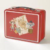 Treasure Hunter Pirate Birthday Metall Brotdose (Rückseite)