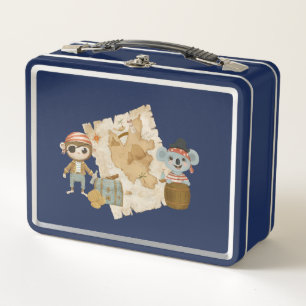 Treasure Hunter Pirate Birthday Metall Brotdose
