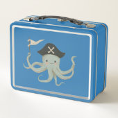 Treasure Hunter Pirate Birthday Metall Brotdose (Rückseite)