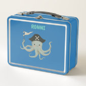 Treasure Hunter Pirate Birthday Metall Brotdose (Vorderseite)