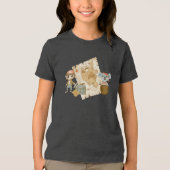 Treasure Hunter Pirate Birthday Tri-Blend Shirt (Vorderseite)