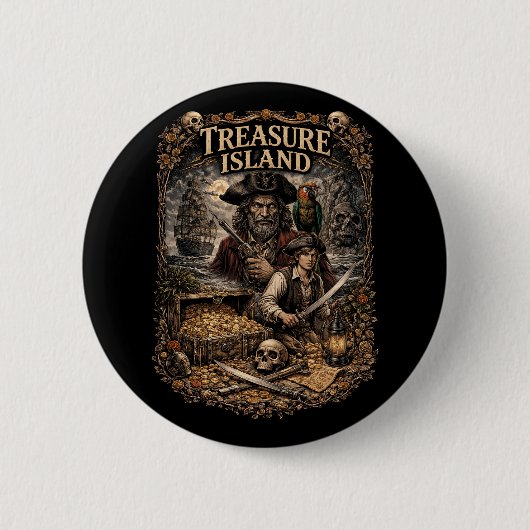 Treasure Island Button (Vorderseite)