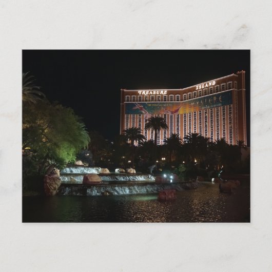 Treasure Island Hotel #1 Postkarte (Vorderseite)