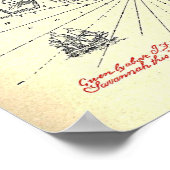 "Treasure Island Map" Poster (Ecke)