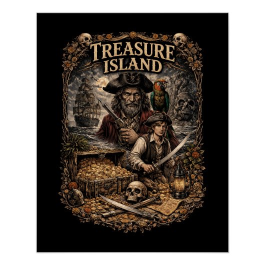 Treasure Island Poster (Vorderseite)