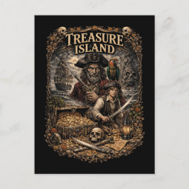 Treasure Island Postkarte