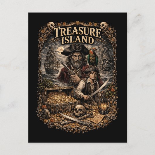 Treasure Island Postkarte (Vorderseite)