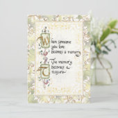 Treasure Memory Calligraphy Beileid Tribute Karte (Stehend Vorderseite)