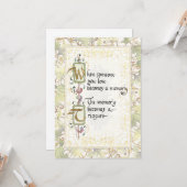 Treasure Memory Calligraphy Beileid Tribute Karte (Vorderseite/Rückseite Beispiel)