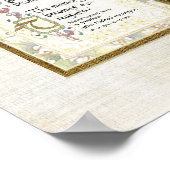 Treasure Memory Fotografy Beileid Personalisiert Poster (Ecke)