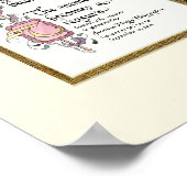 Treasure Memory Fotografy Beileid Personalisiert Poster (Ecke)