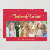 Treasure Moments Holiday Foto Card Feiertagskarte (Vorne/Hinten)
