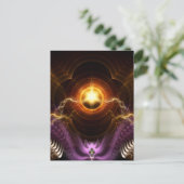 Treasure Of Night Fractal Postkarte (Stehend Vorderseite)