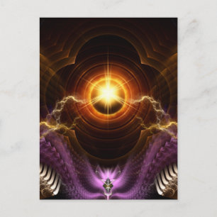 Treasure Of Night Fractal Postkarte