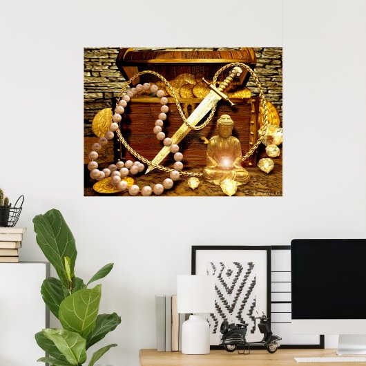 Treasure of pirats poster (Heimbüro)