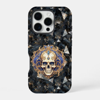Treasure Skull auf Black Diamonds iPhone Gehäuse 16 Pro Hülle