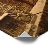 Treasure Street in Tunis Poster (Ecke)