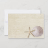 Treasured Beach Lavender Wedding Response RSVP Karte (Rückseite)