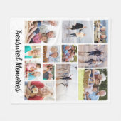 Treasured Erinnerungen 12 Foto Keepake Fleecedecke (Vorderseite (Horizontal))
