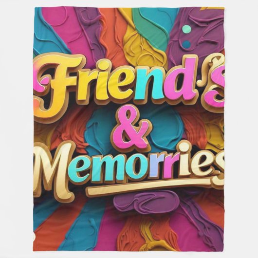 "Treasured Friendship" Fleecedecke (Vorderseite)