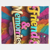 "Treasured Friendship" Fleecedecke (Vorderseite (Horizontal))