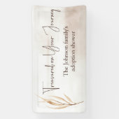 "Treasured on your Journey" Foster Care Dusche Banner (Vertikal)