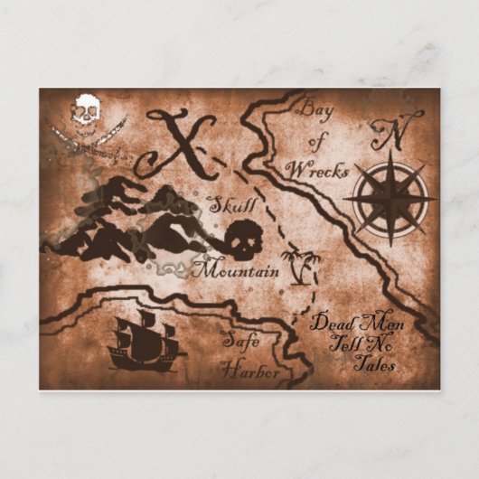 treasuremapfull.jpg postkarte (Vorderseite)