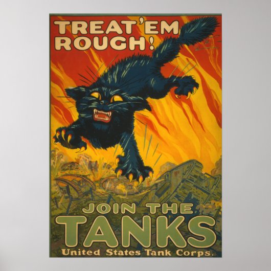 Treat 'em Rough - Join the Tanks Poster (Vorne)