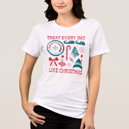 Treat Every Day Like Christmas Tri-Blend Shirt (Vorderseite)