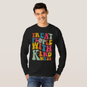 Treat People With Kindness Retro TPWK Inspirationa T-Shirt (Vorne ganz)