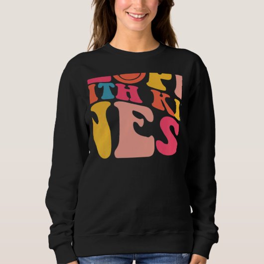Treat People With Kindness TPWK Trendy Preppy On B Sweatshirt (Vorderseite)