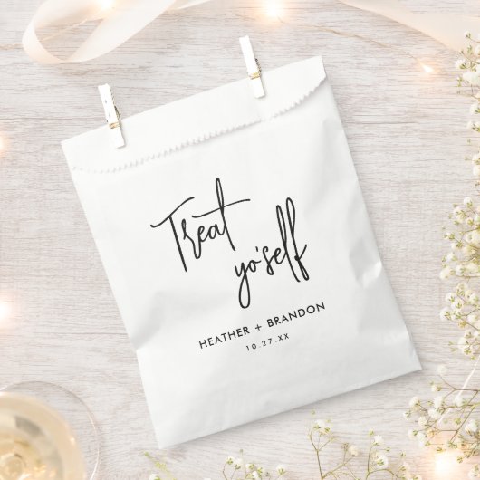 Treat Yo Self Wedding Candy Geschenktütchen (Ausgeschnitten)