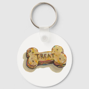 Treat yourself fun art for pet dog lovers trainers schlüsselanhänger