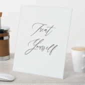 Treat Yourself Wedding Sign | Dessert Tabletop  Sockelschild (In Situ)