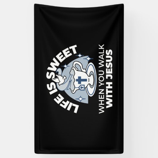 Treatment of the Faithful Living Art - Teacup with Banner (Vertikal)