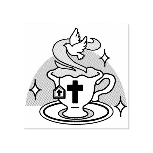 Treatment of the Faithful Living Art - Teacup with Gummistempel (Prägung)