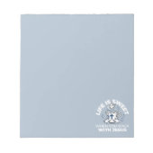 Treatment of the Faithful Living Art - Teacup with Notizblock (Vorderseite)