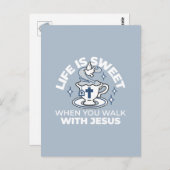 Treatment of the Faithful Living Art - Teacup with Postkarte (Vorne/Hinten)