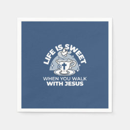 Treatment of the Faithful Living Art - Teacup with Serviette