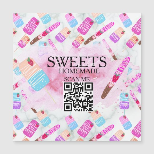 Treats Pretzels Baker Bakery Treats B Magnetkarte (Vorderseite)