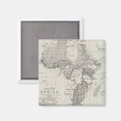 Treaty Map of Africa Magnet (Vorderseite/Rückseite)
