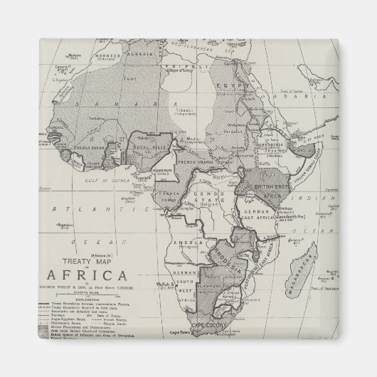 Treaty Map of Africa Magnet (Vorne)