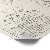 Treaty Map of Africa Poster (Ecke)