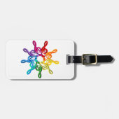 Trebel Clefs in ein Muster-den Gepäckanhängern Gepäckanhänger (Vorderseite horizontal)