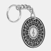 Trebele ClefPiano Keys Circle of Fifths Schlüsselanhänger (Vorderseite links)