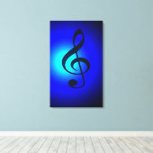 Treble Blue Leinwanddruck (Insitu (Holzboden))