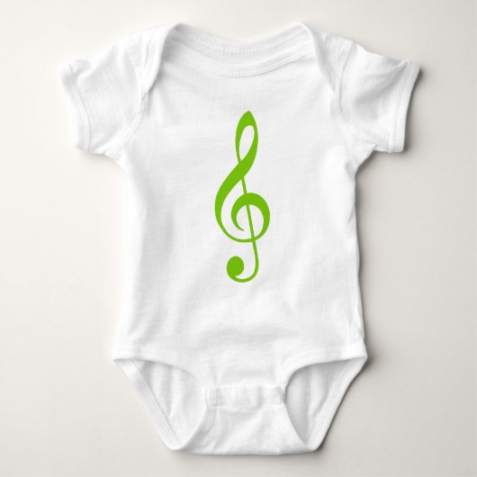Treble Clef Baby Strampler (Vorderseite)