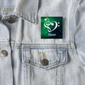 Treble Clef Bass Clef Herznebel individuell angepa Button (Beispiel)