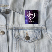 Treble Clef Bass Clef Herznebel individuell angepa Button (Beispiel)