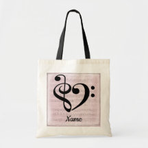 Treble Clef Bass Clef Music Heart individuell ange